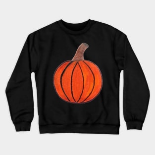 Mini Orange Pumpkin Pattern (Light Brown) Crewneck Sweatshirt